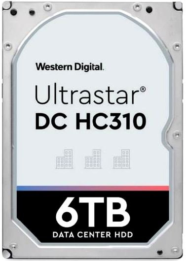 Жесткий диск WD SATA-III 6Tb 0B36039 HUS726T6TALE6L4 Server Ultrastar DC HC310 (7200rpm) 256Mb 3.5"
