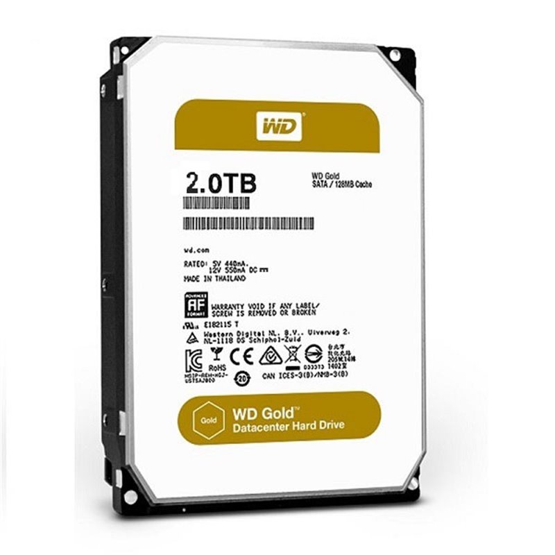 Жесткий диск WD Original SATA-III 2Tb WD2005FBYZ Server Gold (7200rpm) 128Mb 3.5"