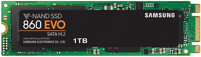 Накопитель SSD Samsung SATA III 1Tb MZ-N6E1T0BW 860 EVO M.2 2280 (плохая упаковка)