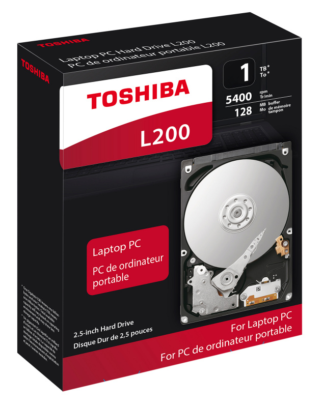 Жесткий диск Toshiba SATA-III 1Tb HDWL110EZSTA L200 (5400rpm) 128Mb 2.5" Rtl (плохая упаковка)