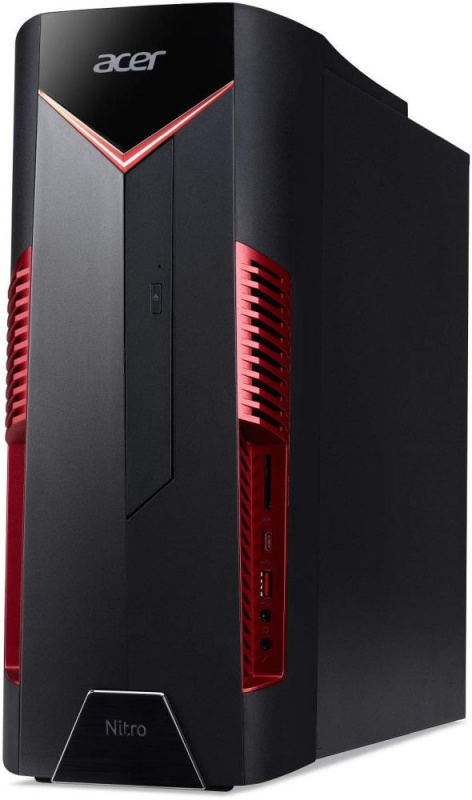 ПК Acer Nitro N50-600 i5 8400/8Gb/1Tb 7.2k/SSD128Gb/GTX1050 2Gb/CR/W10H/черный (плохая упаковка)