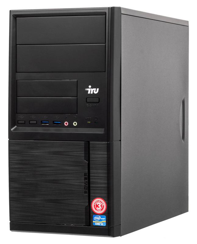 ПК IRU Office 311 MT Cel G3930 (2.9)/4Gb/500Gb 7.2k/HDG610/Free DOS/GbitEth/400W/черный