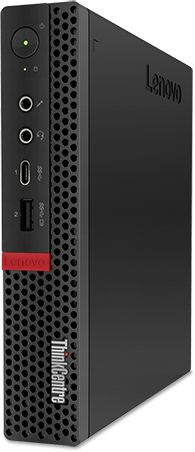 ПК Lenovo ThinkCentre Tiny M720q slim i5 8400T (1.7)/8Gb/SSD256Gb/UHDG 630/noOS/GbitEth/WiFi/BT/65W/клавиатура/мышь/черный