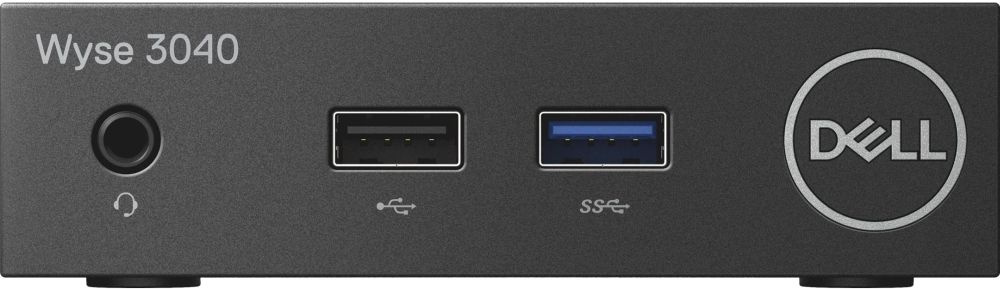 Тонкий Клиент Dell Wyse Thin 3040 3Y PS WiFi (1.44)/2Gb/SSD16Gb/ThinOs/GbitEth/WiFi/24W/мышь/черный