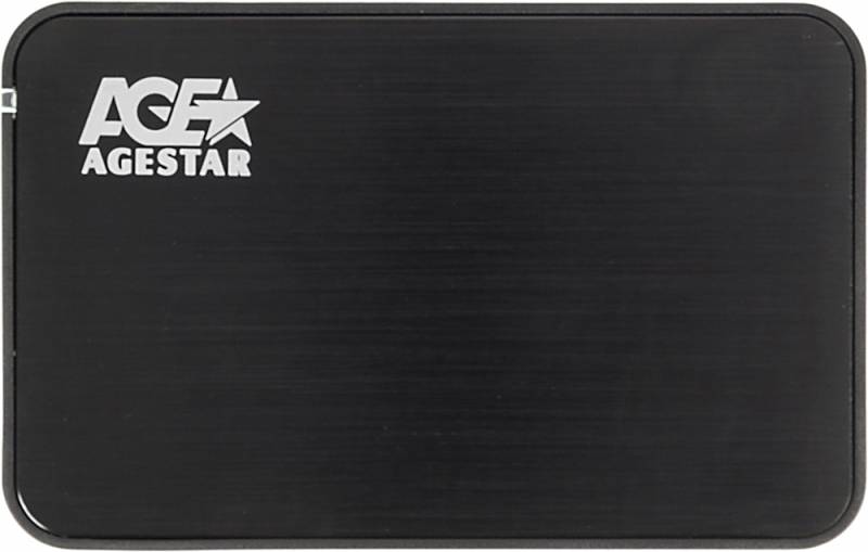 Внешний корпус для HDD/SSD AgeStar 3UB2A8-6G SATA III USB3.0 пластик/алюминий черный 2.5"