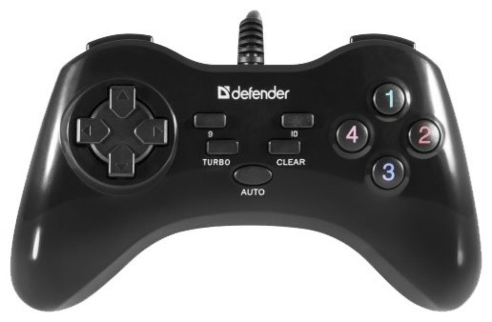 Геймпад Defender Game Master G2 черный USB обратная связь