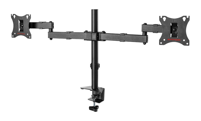 Кронштейн для мониторов Arm Media LCD-T04 черный 15"-28" макс.14кг настольный поворот и наклон