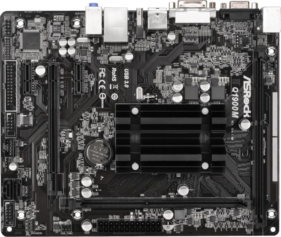 Материнская плата Asrock Q1900M mATX AC`97 6ch(5.1) GbLAN+VGA+DVI+HDMI