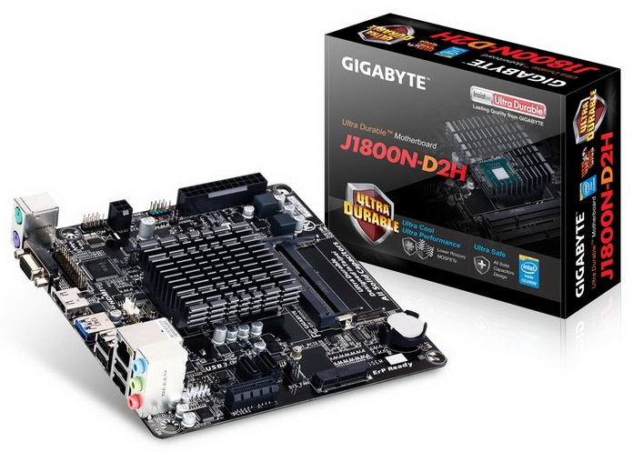 Материнская плата Gigabyte GA-J1800N-D2H mini-ITX AC`97 8ch(7.1) GbLAN+VGA+HDMI