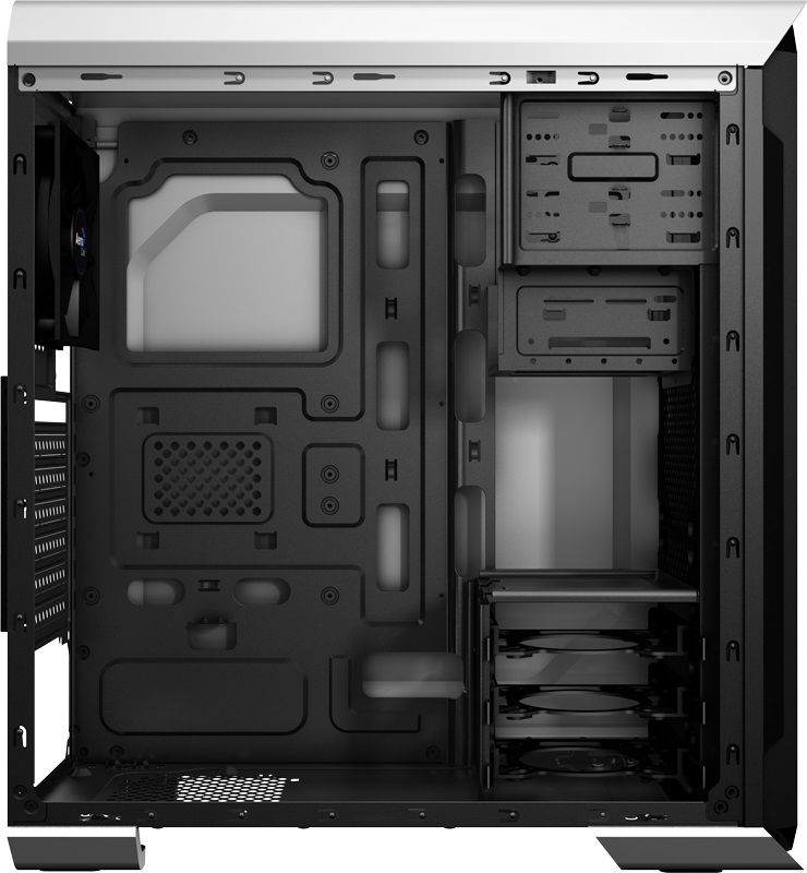 Корпус Aerocool AERO-500 белый без БП ATX 4x120mm 2xUSB2.0 1xUSB3.0 audio bott PSU