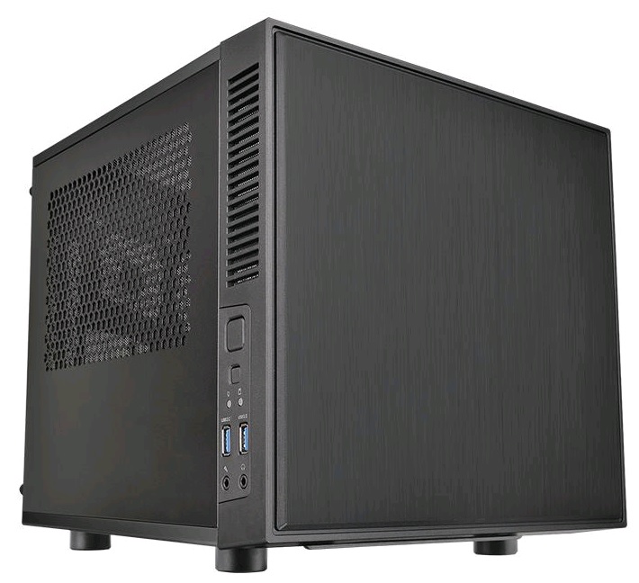 Корпус Thermaltake Suppressor F1 черный w/o PSU miniITX 1x80mm 1x120mm 1x140mm 1x2 (плохая упаковка)