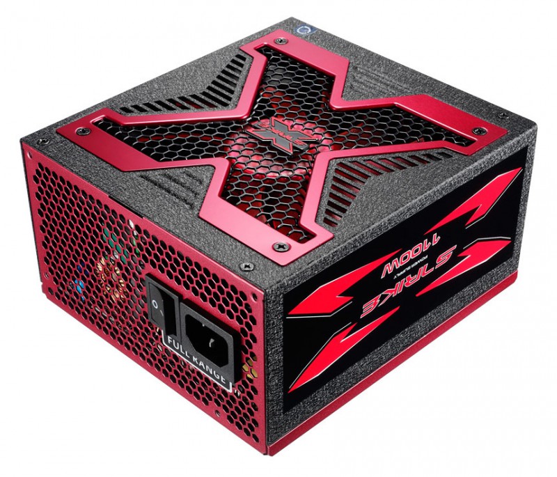 Блок питания Aerocool ATX 1100W Strike-X 1100 80+ gold (24+8+4+4pin) APFC 140mm fan 8xSATA Cab Manag RTL