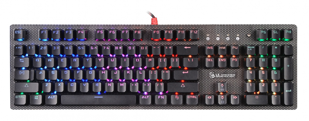 Клавиатура A4Tech Bloody B810R Battlefield механическая черный USB Multimedia for gamer LED (B810R (BATTLEFIELD))