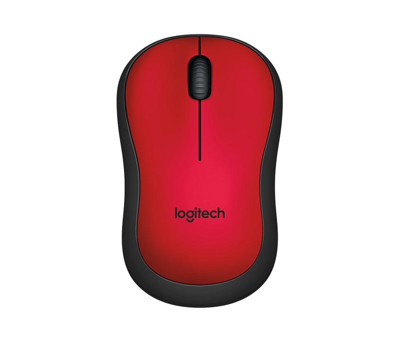 Мышь Logitech Silent M220 красный оптическая (1000dpi) беспроводная USB