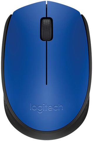 Мышь Logitech M171 синий/черный оптическая (1000dpi) беспроводная USB для ноутбука