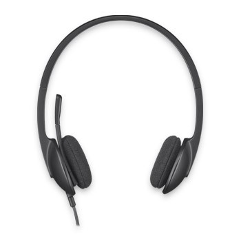 Наушники с микрофоном Logitech H340 черный 1.8м накладные USB оголовье (981-000475)