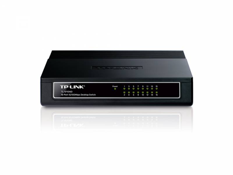 Коммутатор TP-Link TL-SF1016D 16x100Mb неуправляемый