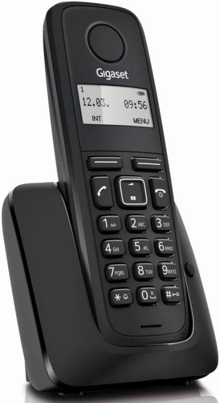 Р/Телефон Dect Gigaset A116 RUS черный АОН