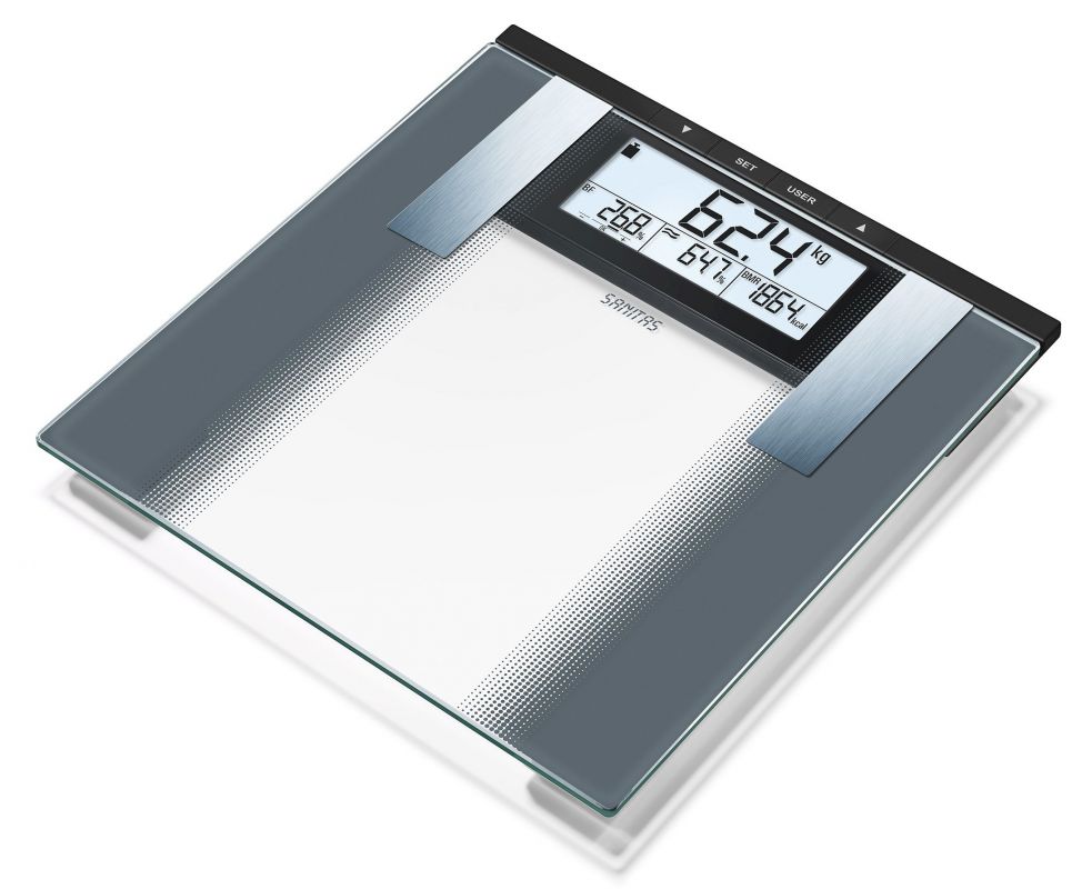 Весы напольные электронные Sanitas SBG21 макс.180кг прозрачный