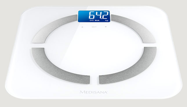 Весы напольные электронные Medisana BS 430 Connect макс.180кг белый